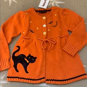 Halloween orange sweater size 4T